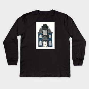 Excerpt from 3 Houses #1-Blue House Kids Long Sleeve T-Shirt